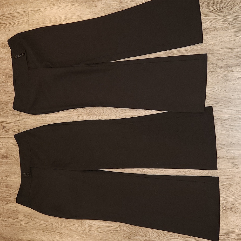 Elegant Black Flare Women's Pants